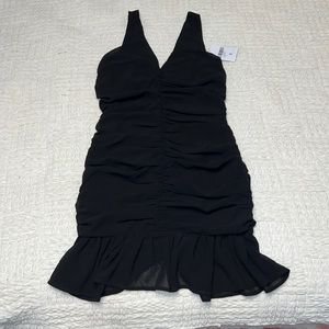 Super cute black ruffle dress
